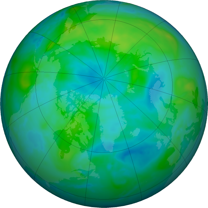 Arctic ozone map for 14 September 2022